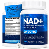 FOUNTIVA envase frontal liposomal NAD mostrando etiqueta y beneficios
