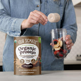 Four Sigmatic detalle de etiqueta con ingredientes orgánicos y hongos