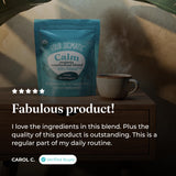 Four Sigmatic comparación de tamaño de la lata resaltando 30 servicios