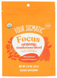 Four Sigmatic envase frontal mostrando etiqueta y beneficio de enfoque