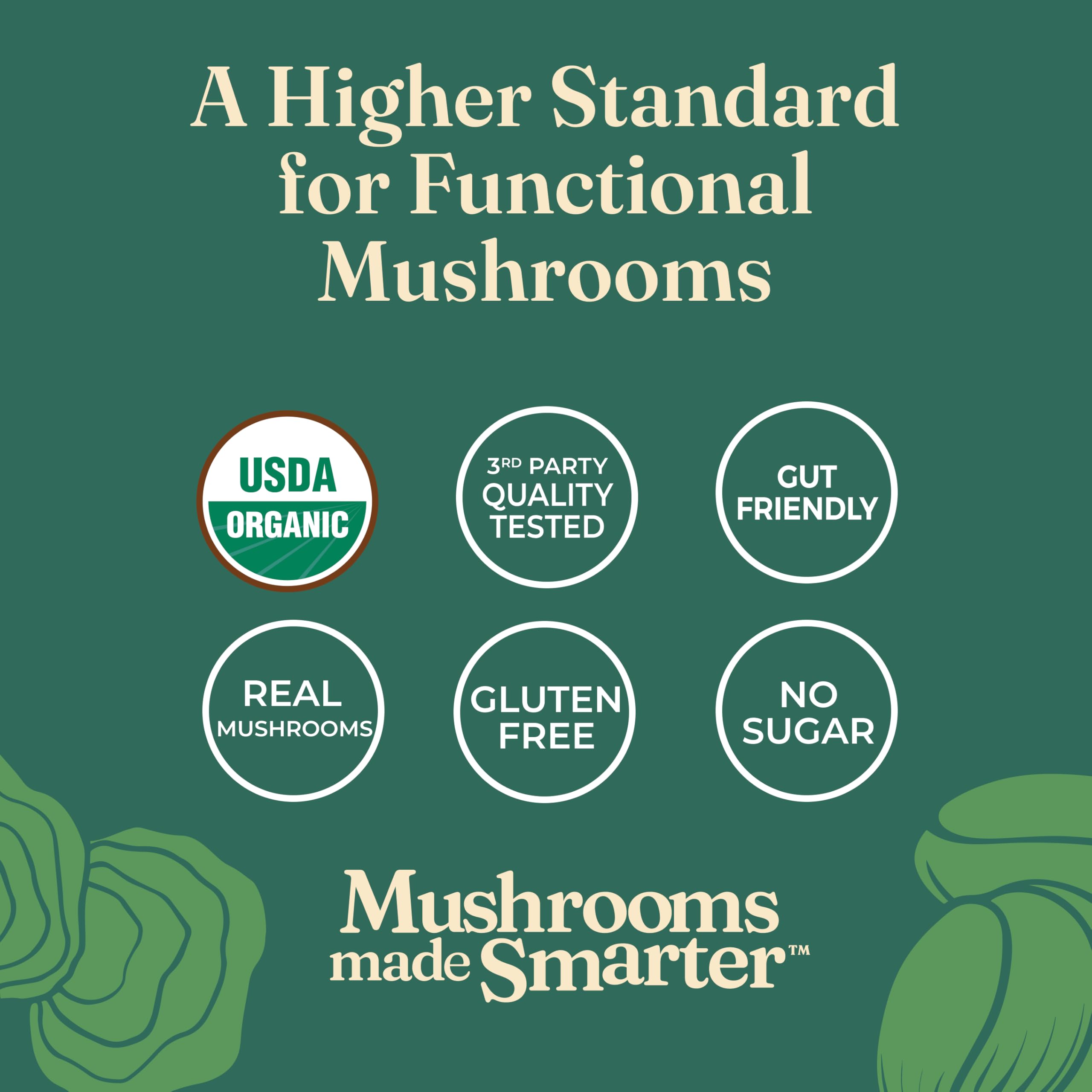 Four Sigmatic mezcla de Turkey Tail, Lion’s Mane y Cordyceps sobre mesa