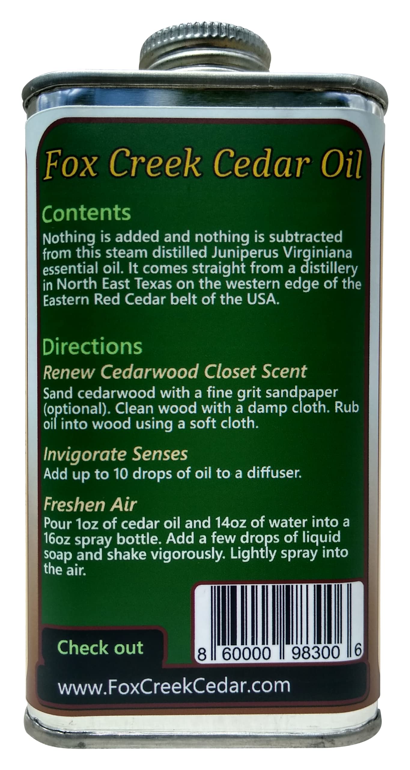 Fox Creek Naturals detalle del color y textura del aceite, pureza y riqueza aromática