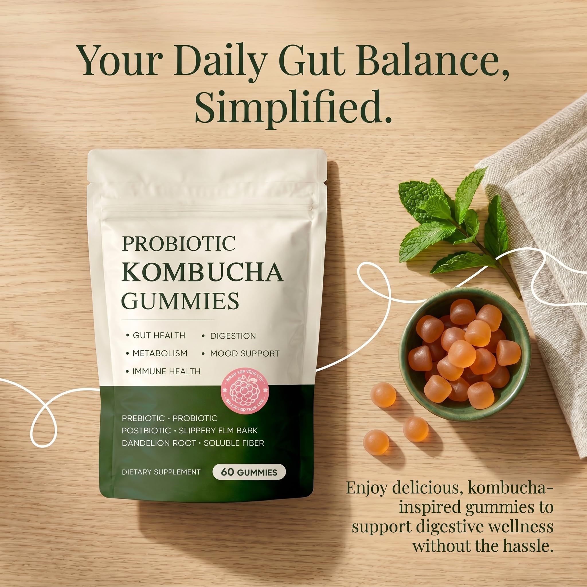 Etiqueta FQMUEV con información nutricional, transparencia y calidad GMP