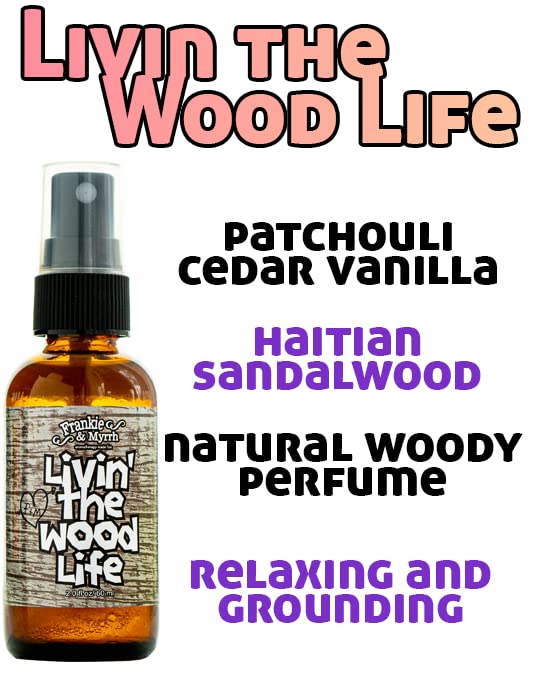 Frankie & Myrrh etiqueta con lista de ingredientes naturales detallada