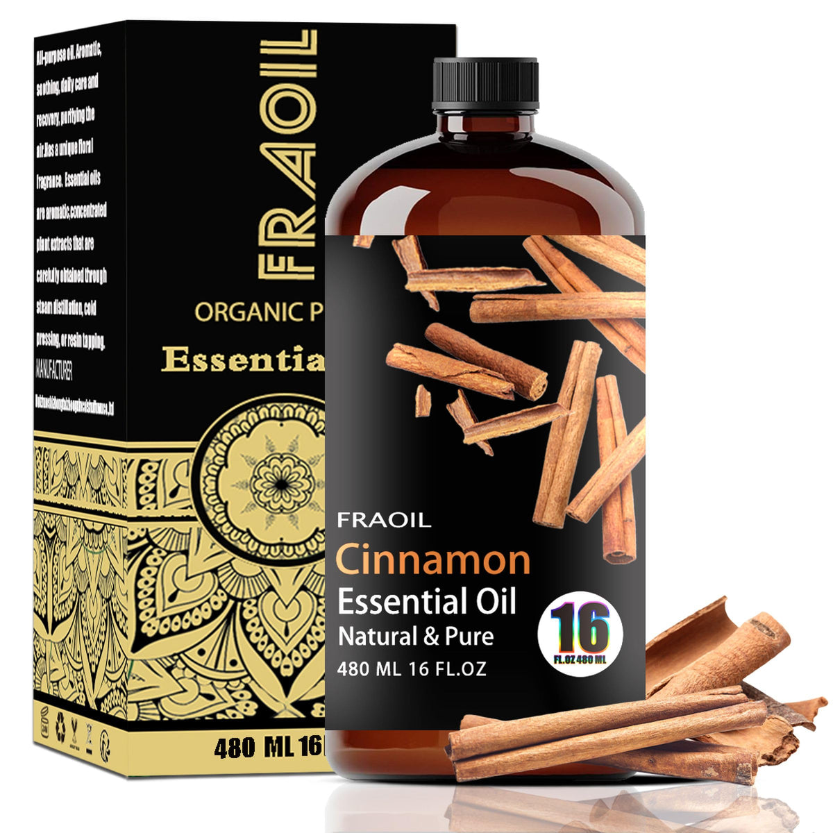 FRAOIL botella frontal con etiqueta clara y aroma identificable