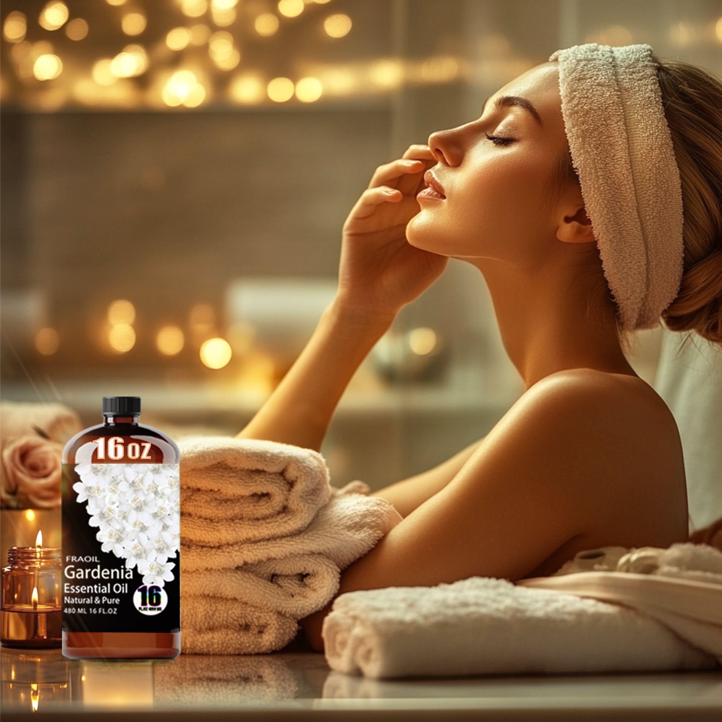 FRAOIL gardenia incorporada en jabón artesanal, aroma floral mejorado