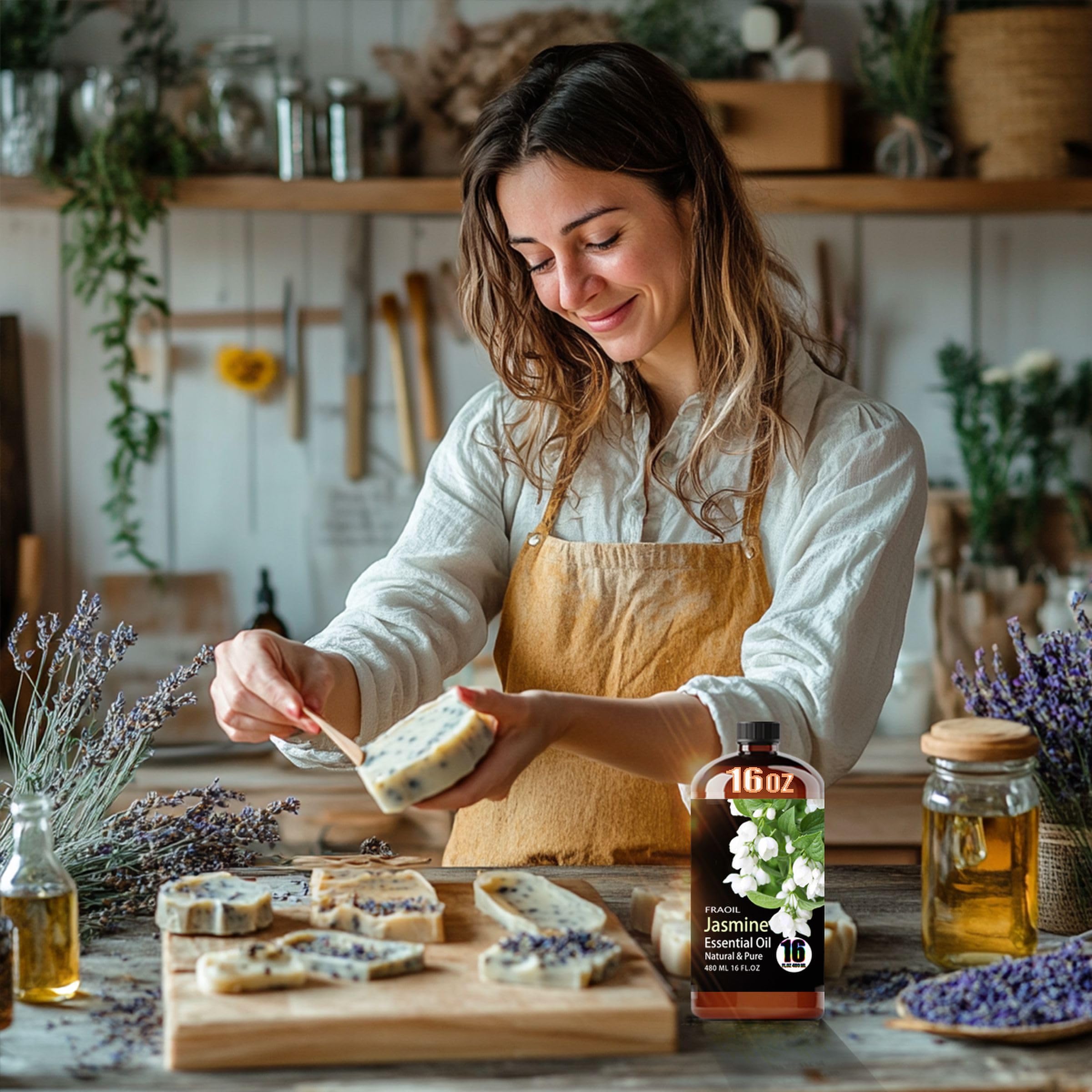 FRAOIL aceite incorporado en jabones artesanales que mejora la fragancia