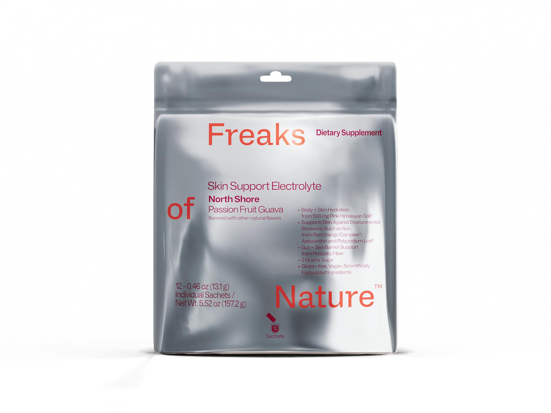 Freaks of Nature sachet disolviéndose en agua fría eficazmente