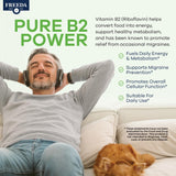 FREEDA etiqueta nutricional ampliada destacando 50 mg de B2