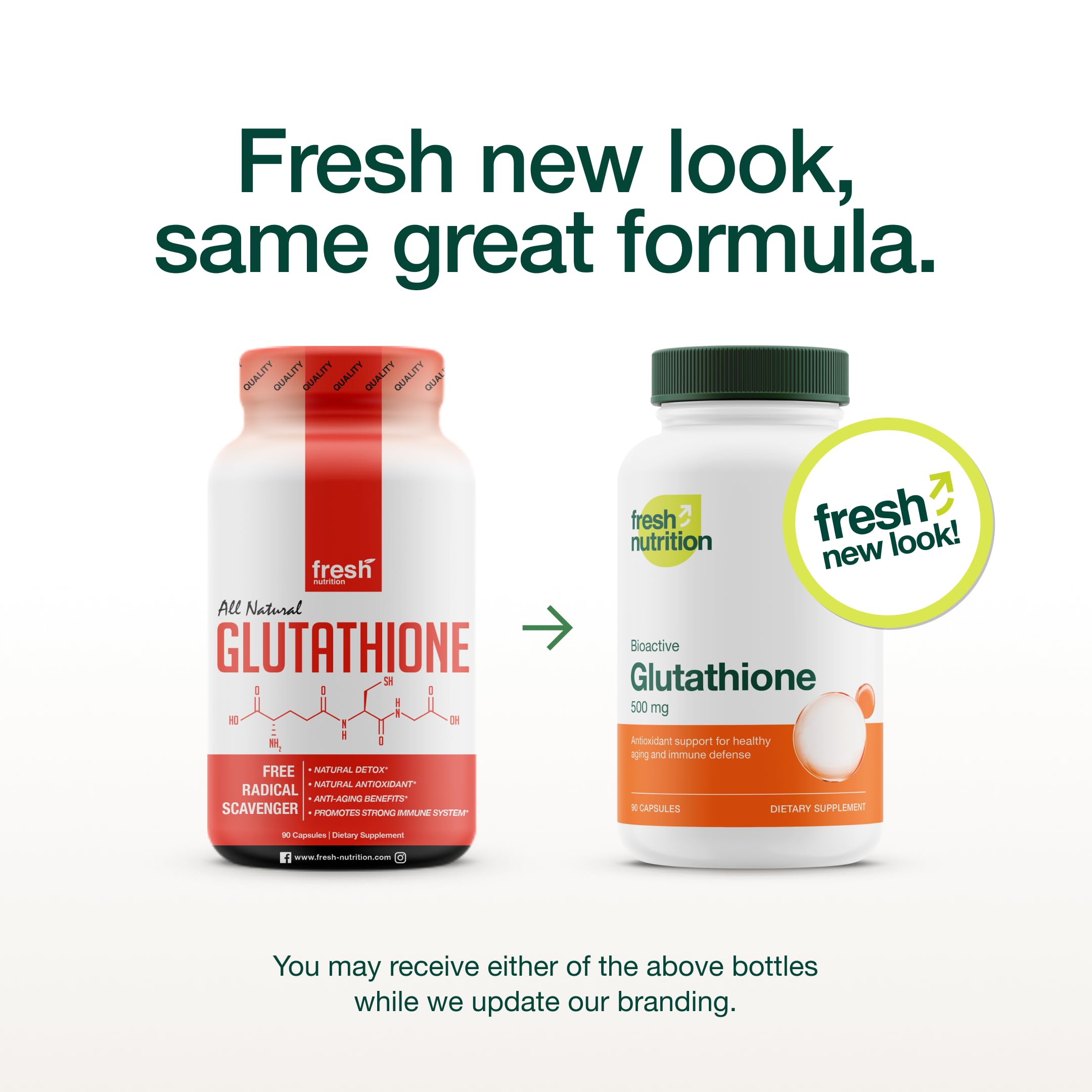 Fresh Nutrition primer plano de cápsula vegana fácil de tragar