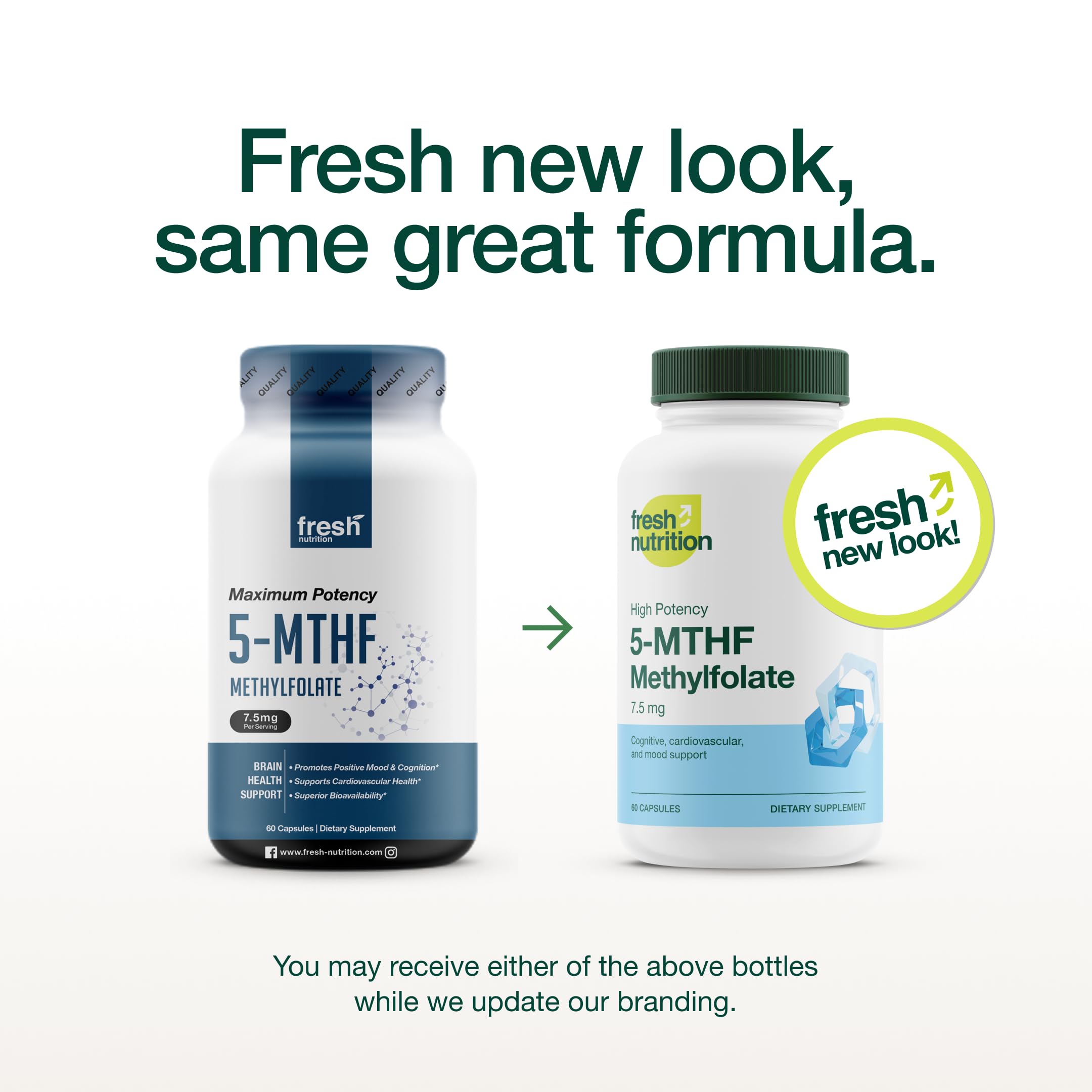 Fresh Nutrition cápsula en primer plano, detalle de textura y facilidad de ingestión