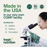 Fresh Nutrition embalaje con número de lote para trazabilidad del producto