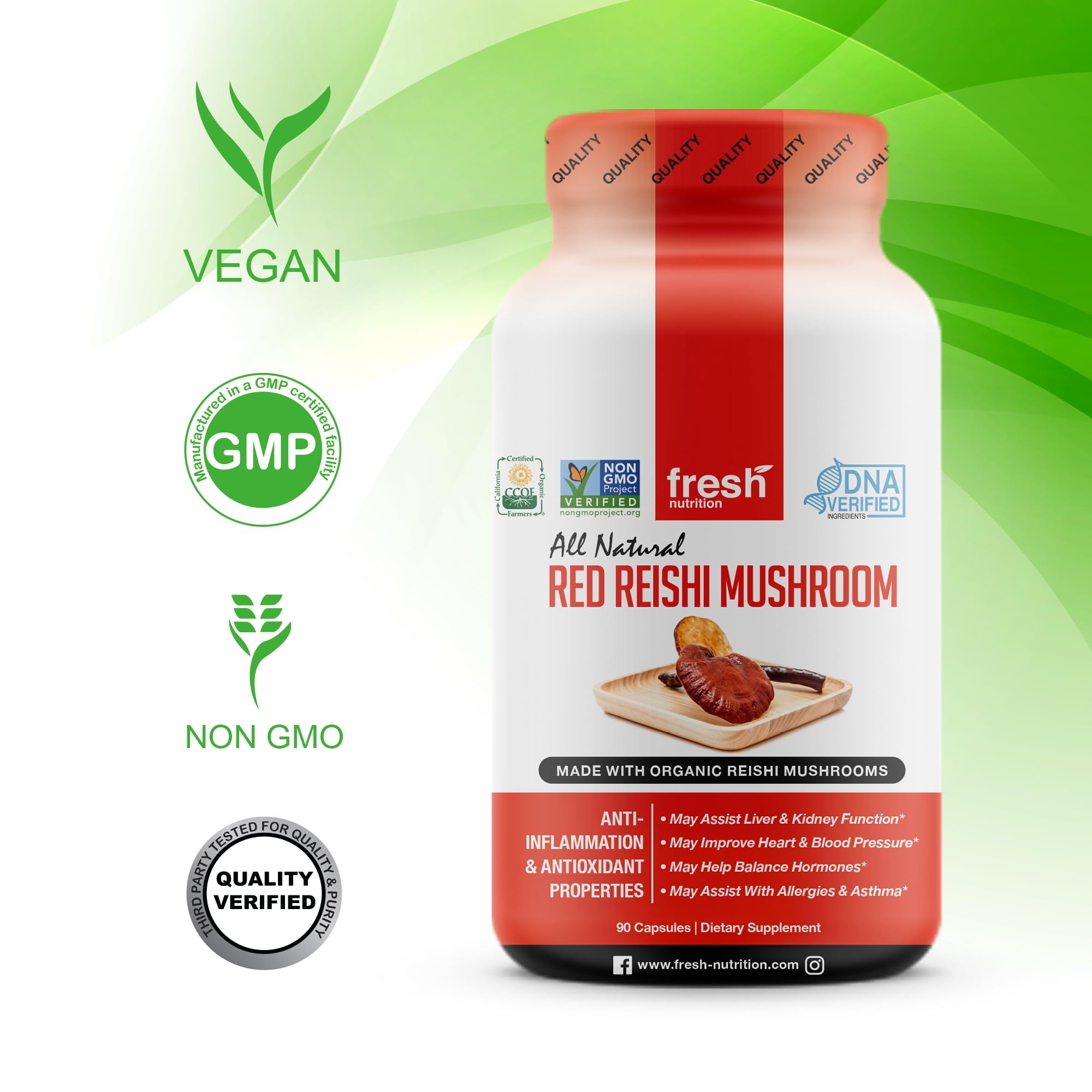Fresh Nutrition etiqueta nutricional legible con información de dosificación