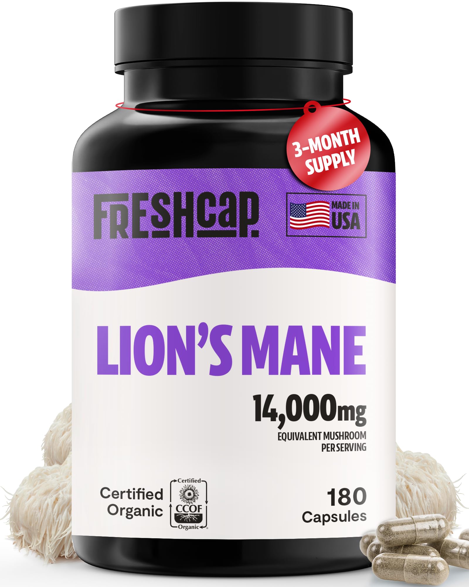 FreshCap frasco delantero mostrando el diseño y beneficios visibles