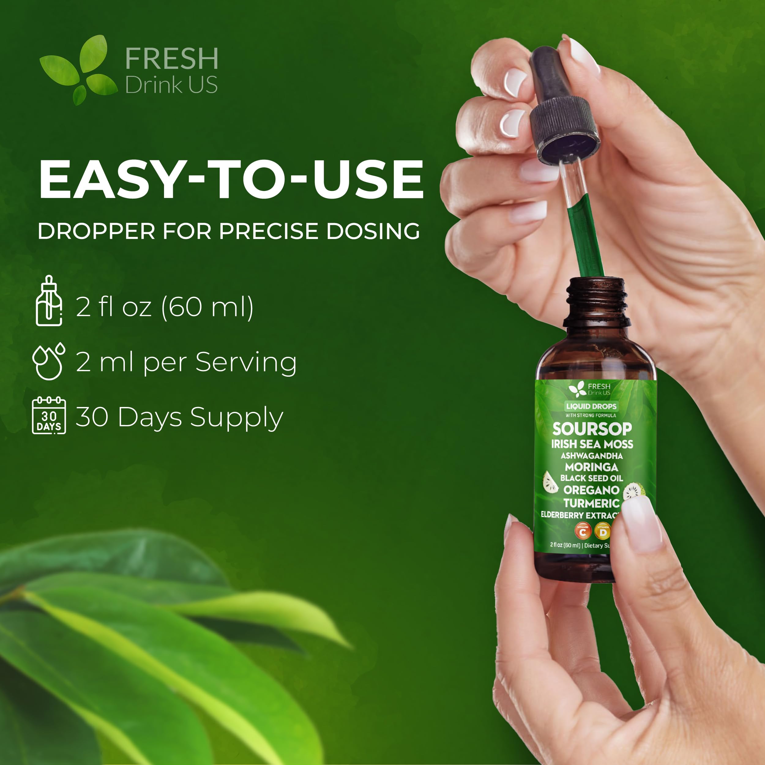 FRESHDRINKUS botella en mano para comparar escala y portabilidad