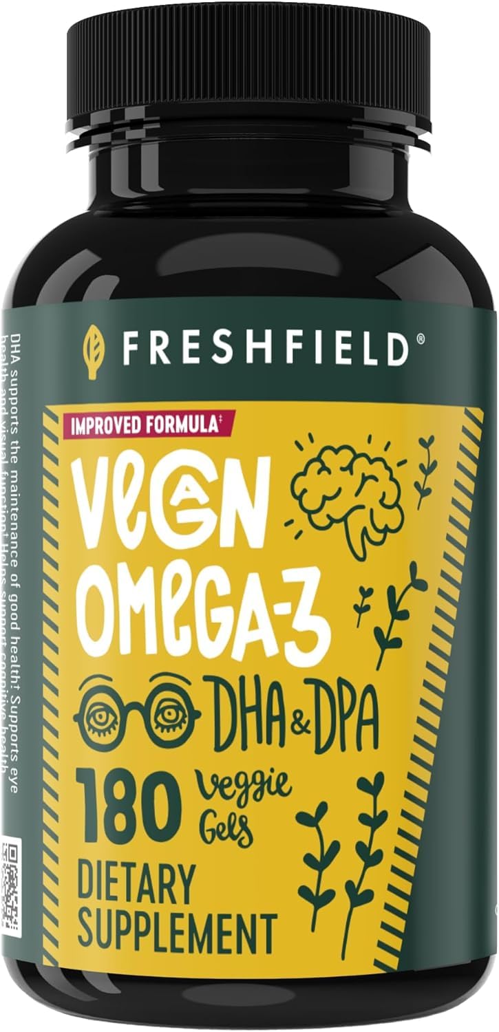 Freshfield envase frontal de algas, suplemento vegano y seguro