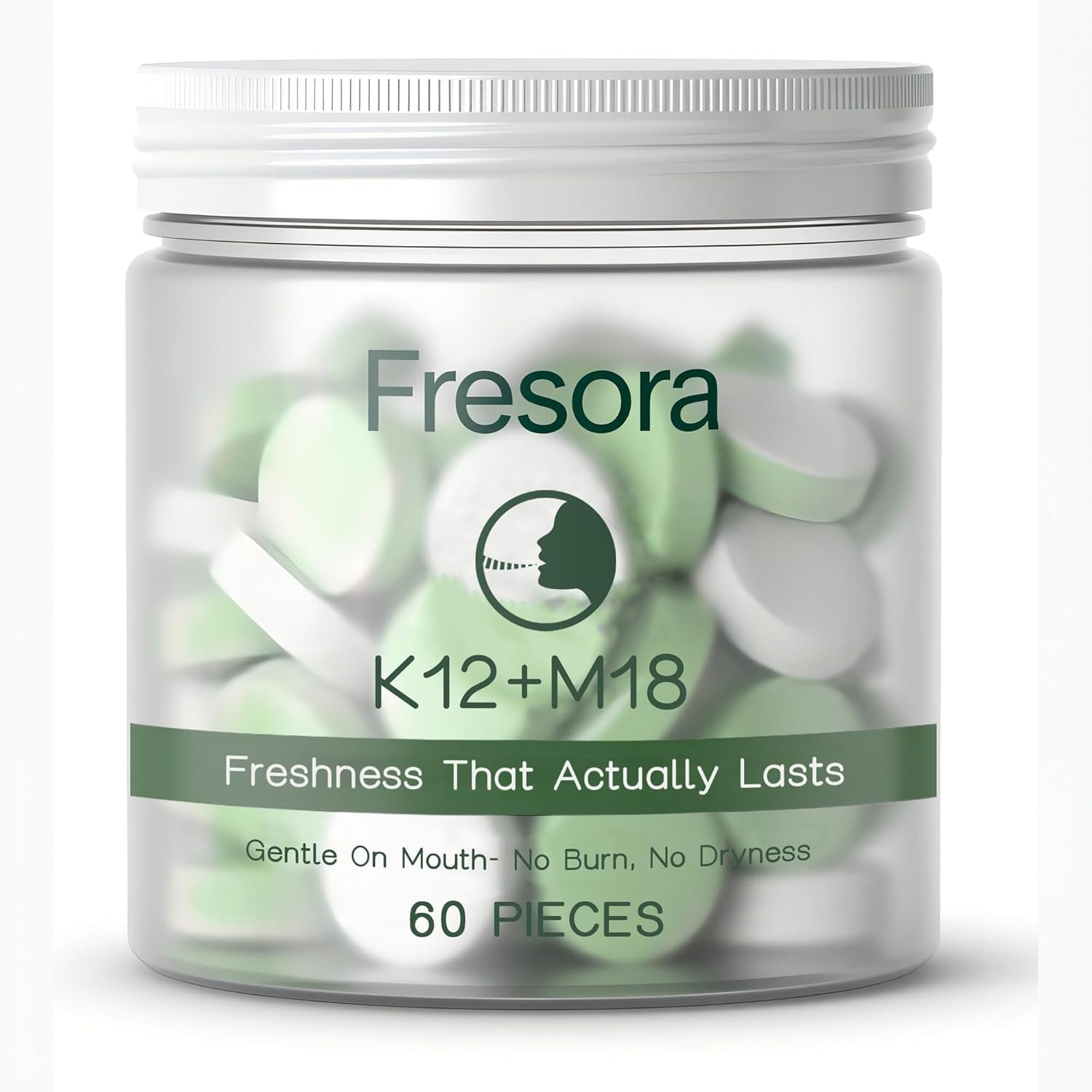 FRESORA frente del empaque mostrando 60 pastillas y beneficio limpieza
