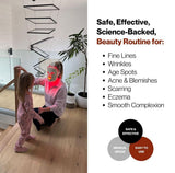 Fringe mascarilla en entorno de baño para integración en rutina diaria