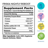 etiqueta de Friska con ingredientes visibles y guía de uso clara