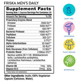 Friska ilustración de enzimas e ingredientes, descomposición de alimentos