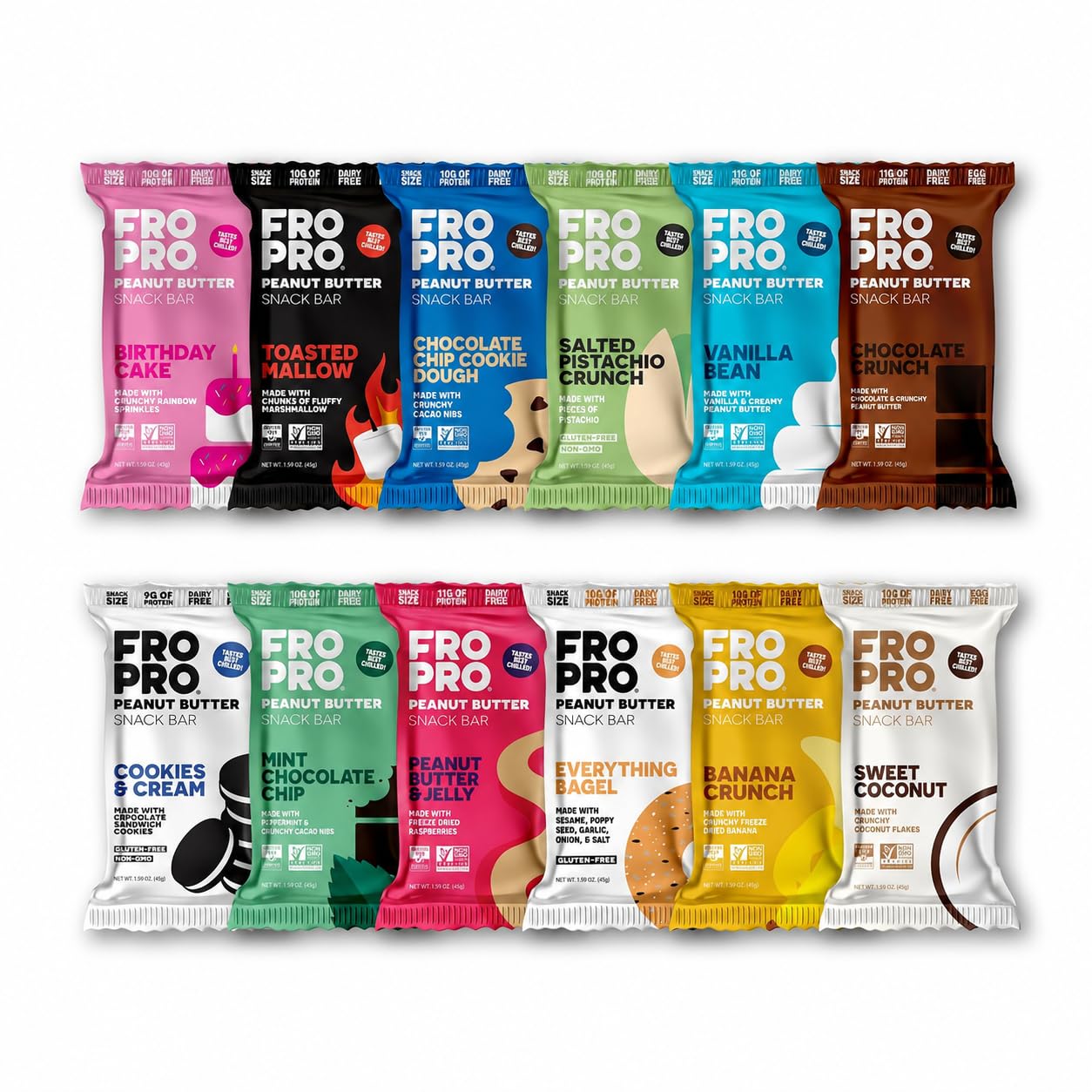 FRO PRO primer plano de textura para apreciar ingredientes