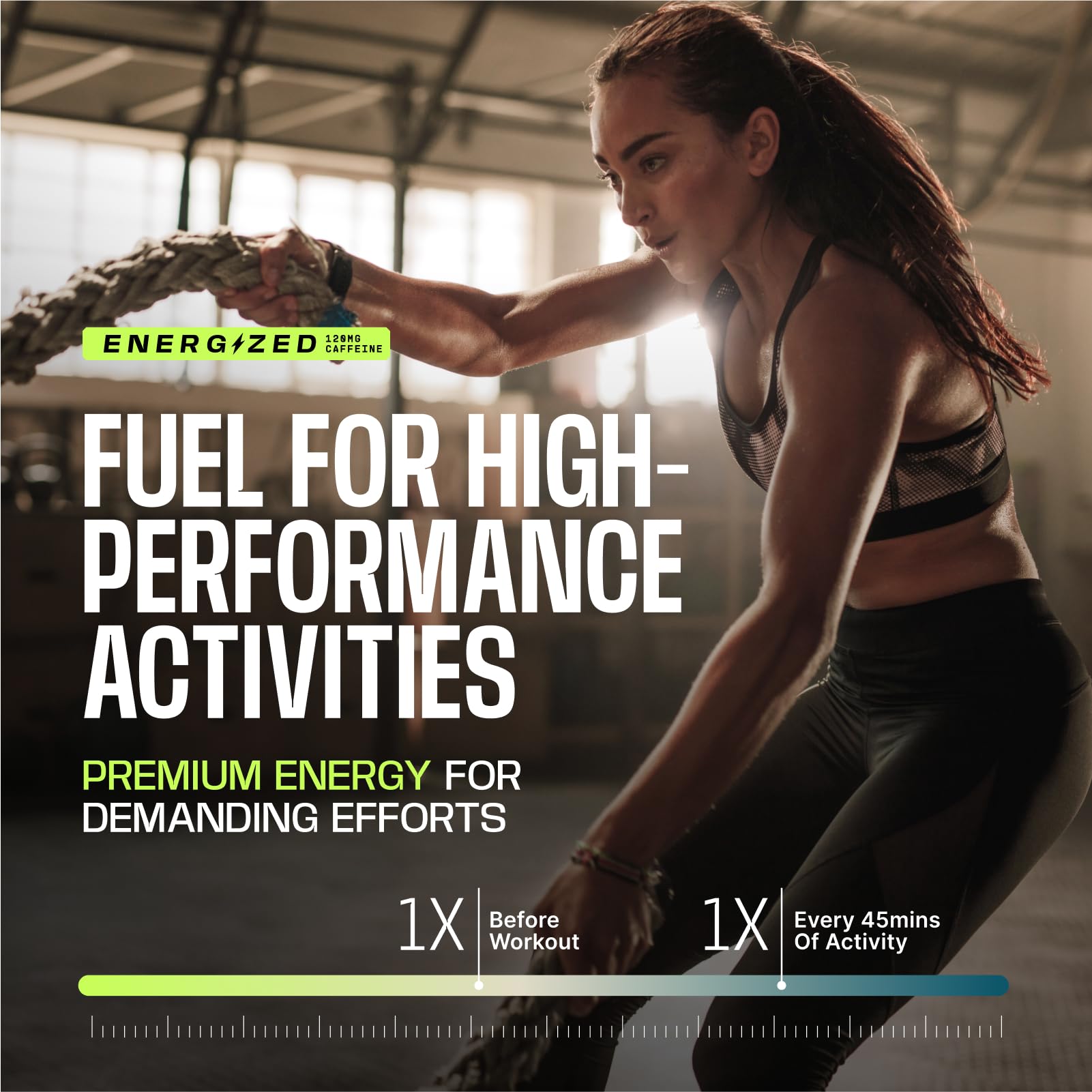 Frog Fuel en uso durante entrenamiento, beneficio de energía inmediata
