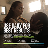 Frog Fuel después del entrenamiento en contexto lifestyle para recuperación rápida
