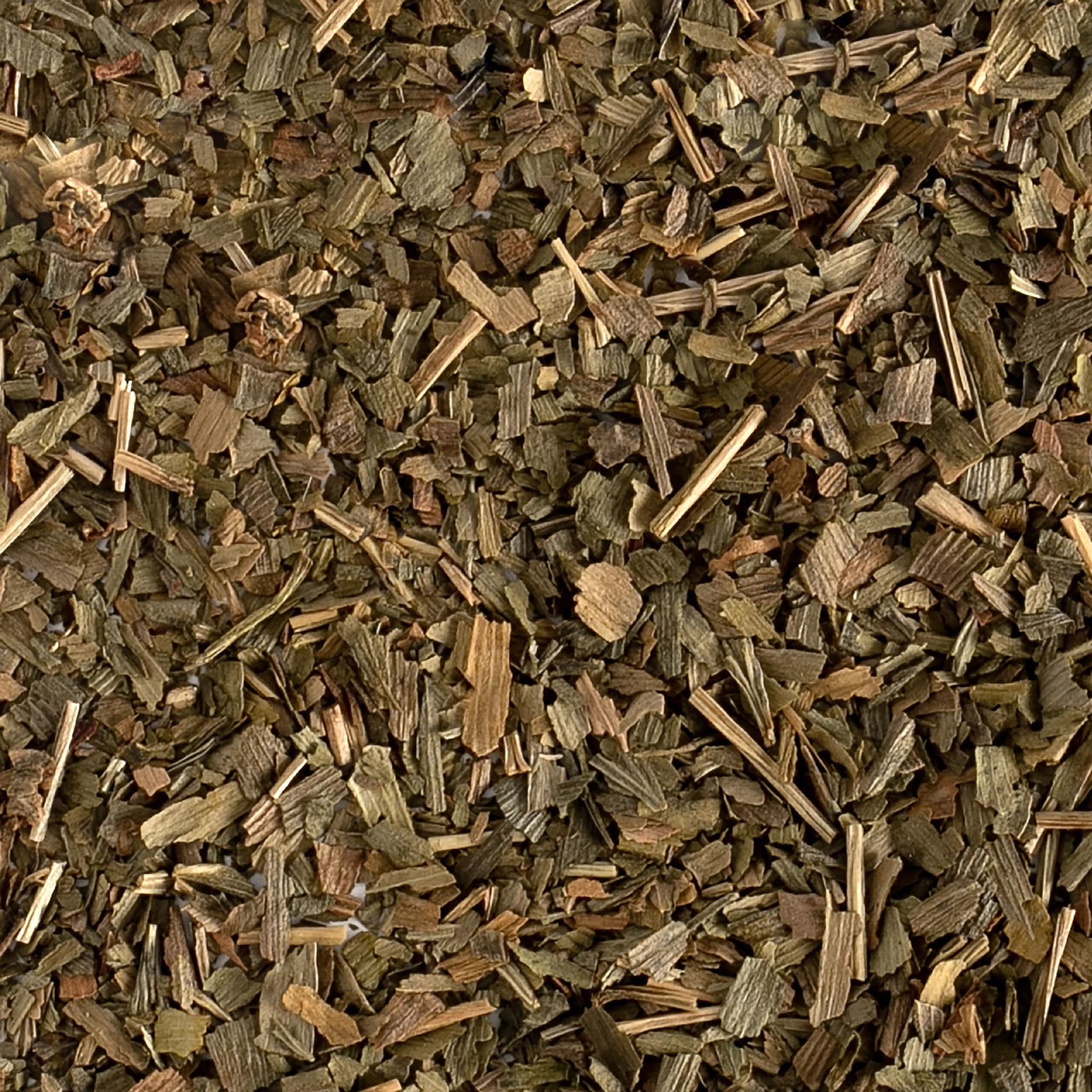 Frontier Co-op ginkgo taza de té infusionado, ilustrando uso práctico y aroma