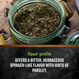 Sopa servida con ortiga Frontier Co‑op, añade profundidad vegetal al plato