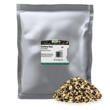 Frontier Co-op bolsa de raíz de consuelda 1 lb mostrando etiqueta y cierre resellable para almacenamiento seguro