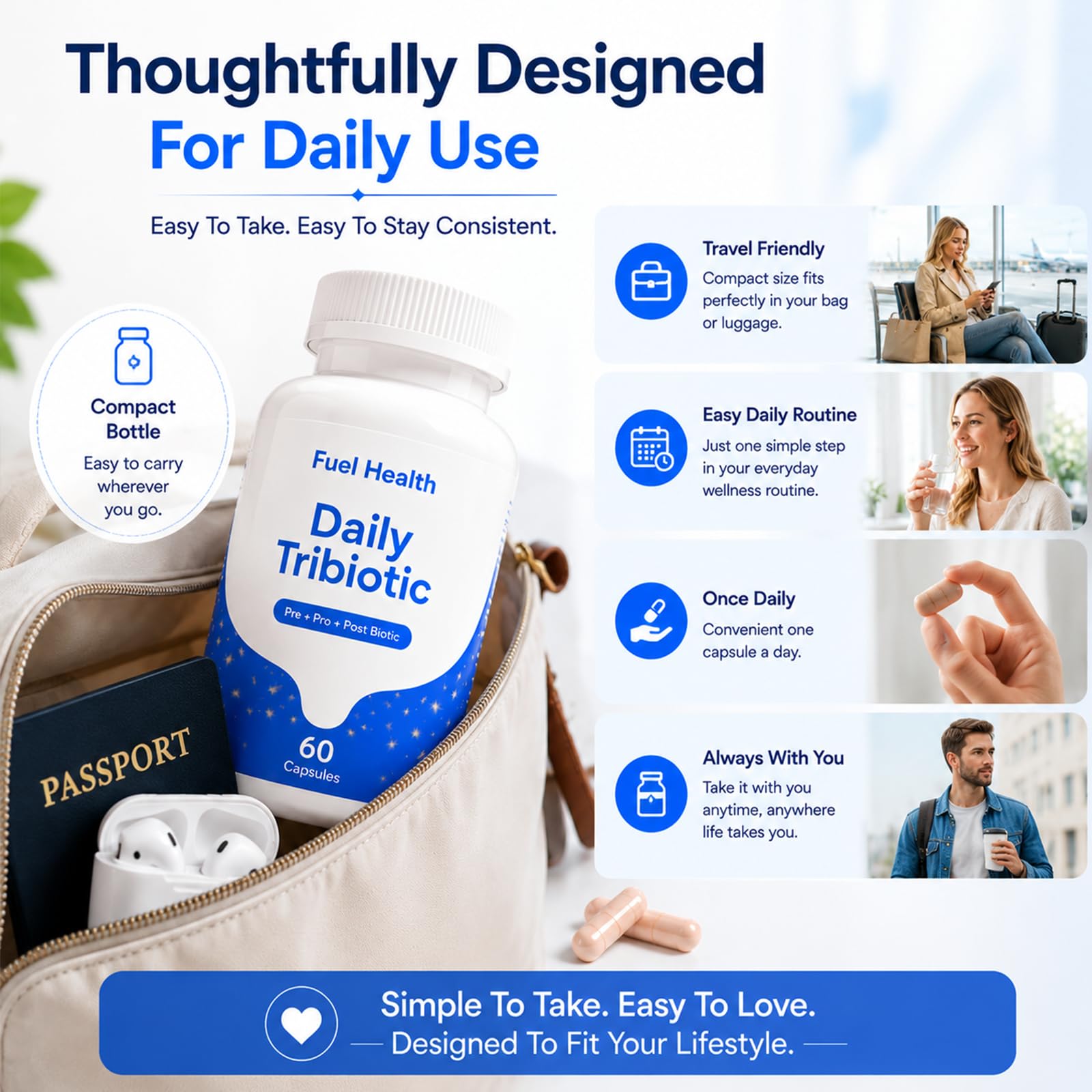 Fuel Health cápsula abierta con polvo para mostrar composición interna y calidad