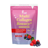 Fuel envase frontal Mixed Berry mostrando raciones y diseño atractivo