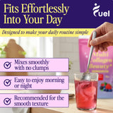 Fuel polvo integrado en smoothie, recuperación y sabor frutal