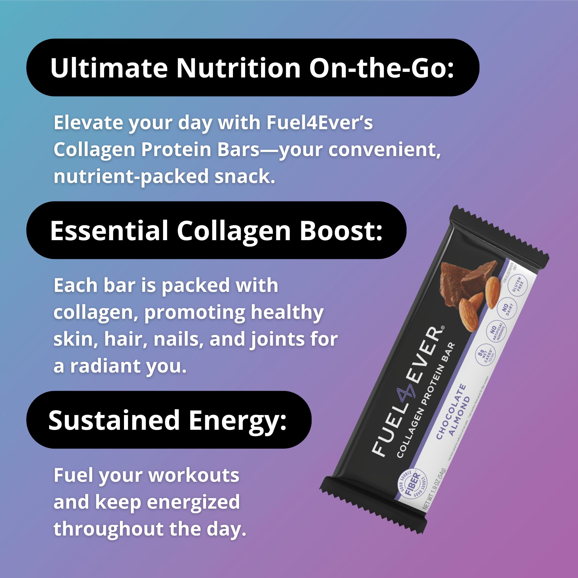 Fuel 4 Ever barras en mochila listas para un snack saludable