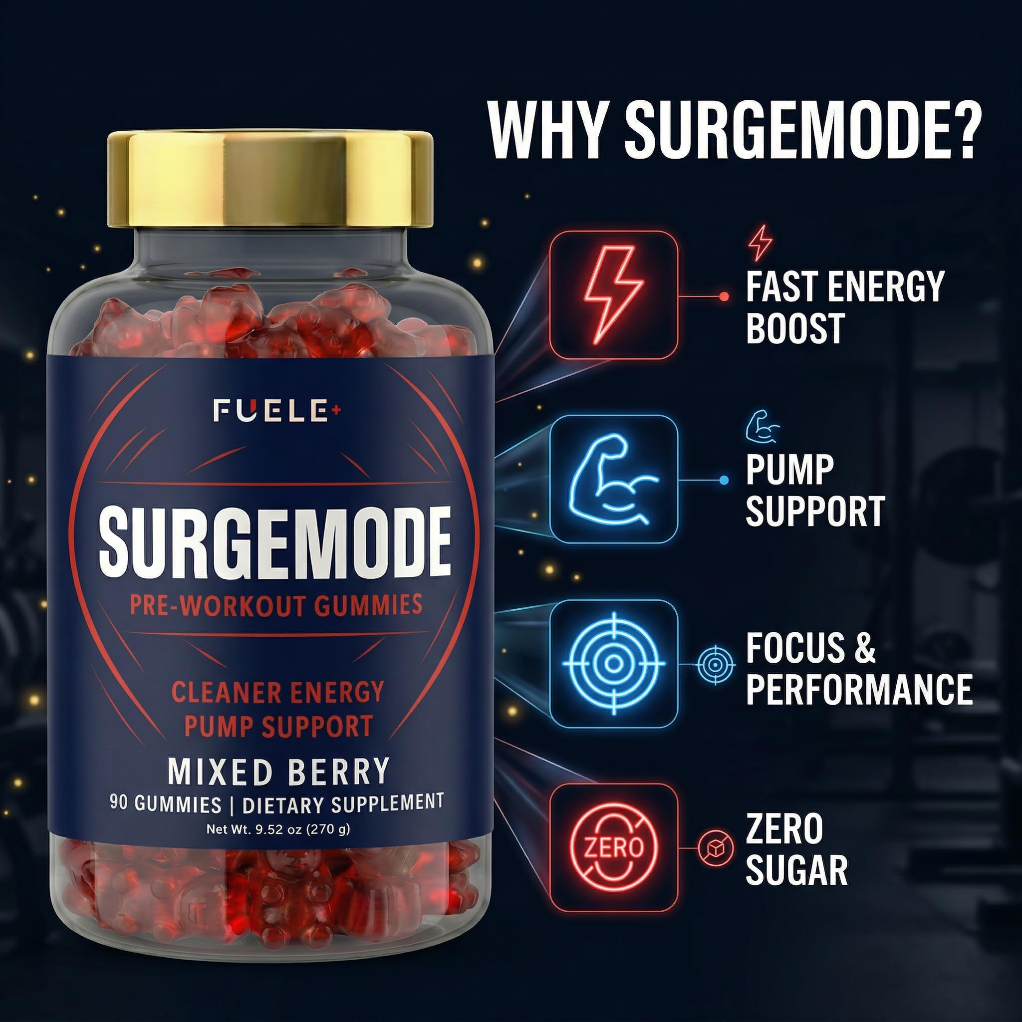 FUELE+ etiqueta con ingredientes y beneficios verificables del producto