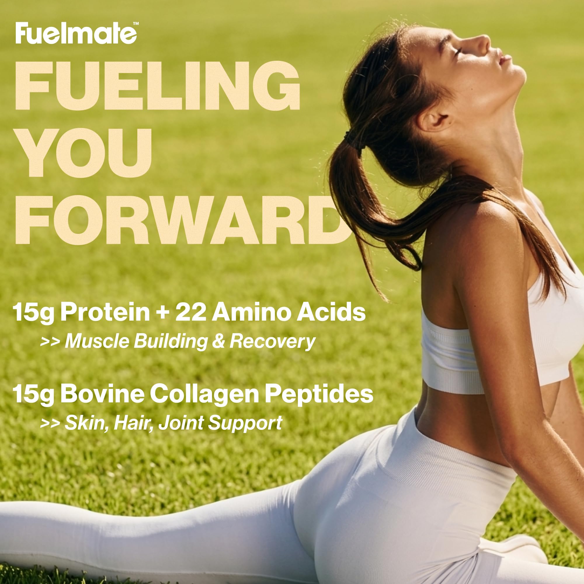 FUELMATE envase abierto vertiendo contenido, consumo sin mezcla