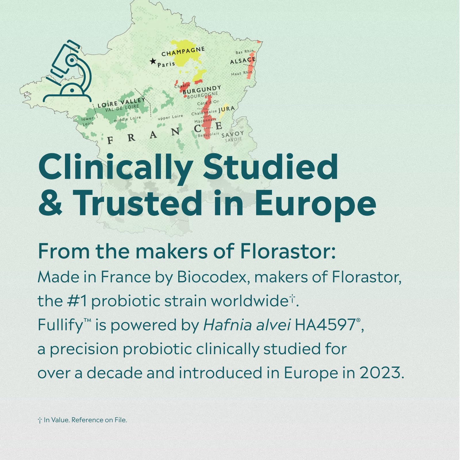 Gráfico de estudio clínico con envase Fullify, evidencia respaldatoria