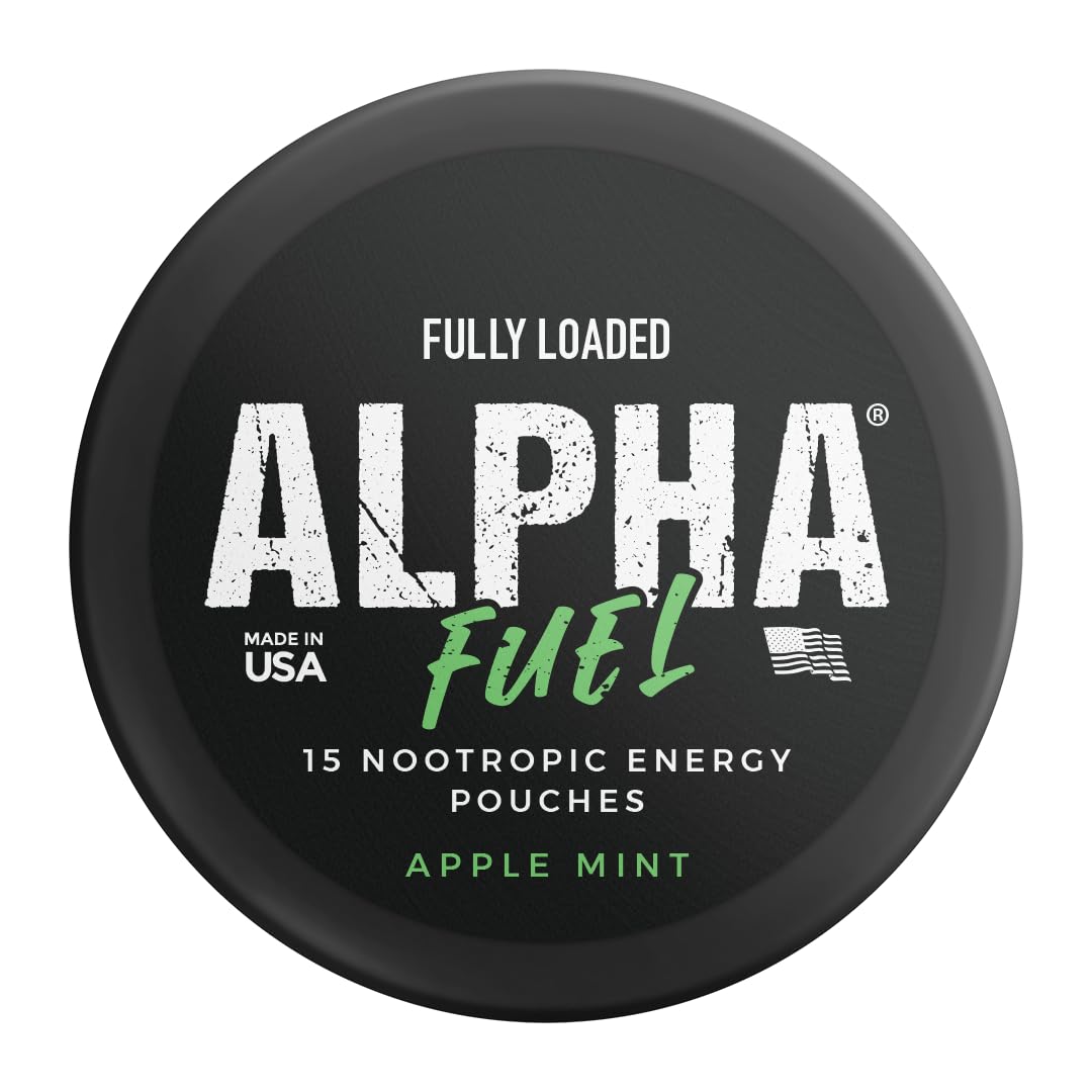 Escena de oficina con Fully Loaded Alpha Fuel sobre escritorio para enfoque durante trabajo