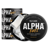 Fully Loaded Alpha Fuel frente de la lata mostrando marca y sabor mango, conveniencia portátil