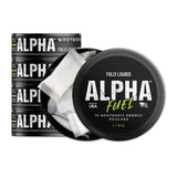 Fully Loaded pouch frontal con empaque mostrando tamaño y conveniencia