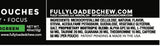 Fully Loaded Bullseye polvo e ingredientes individuales que muestran la fórmula
