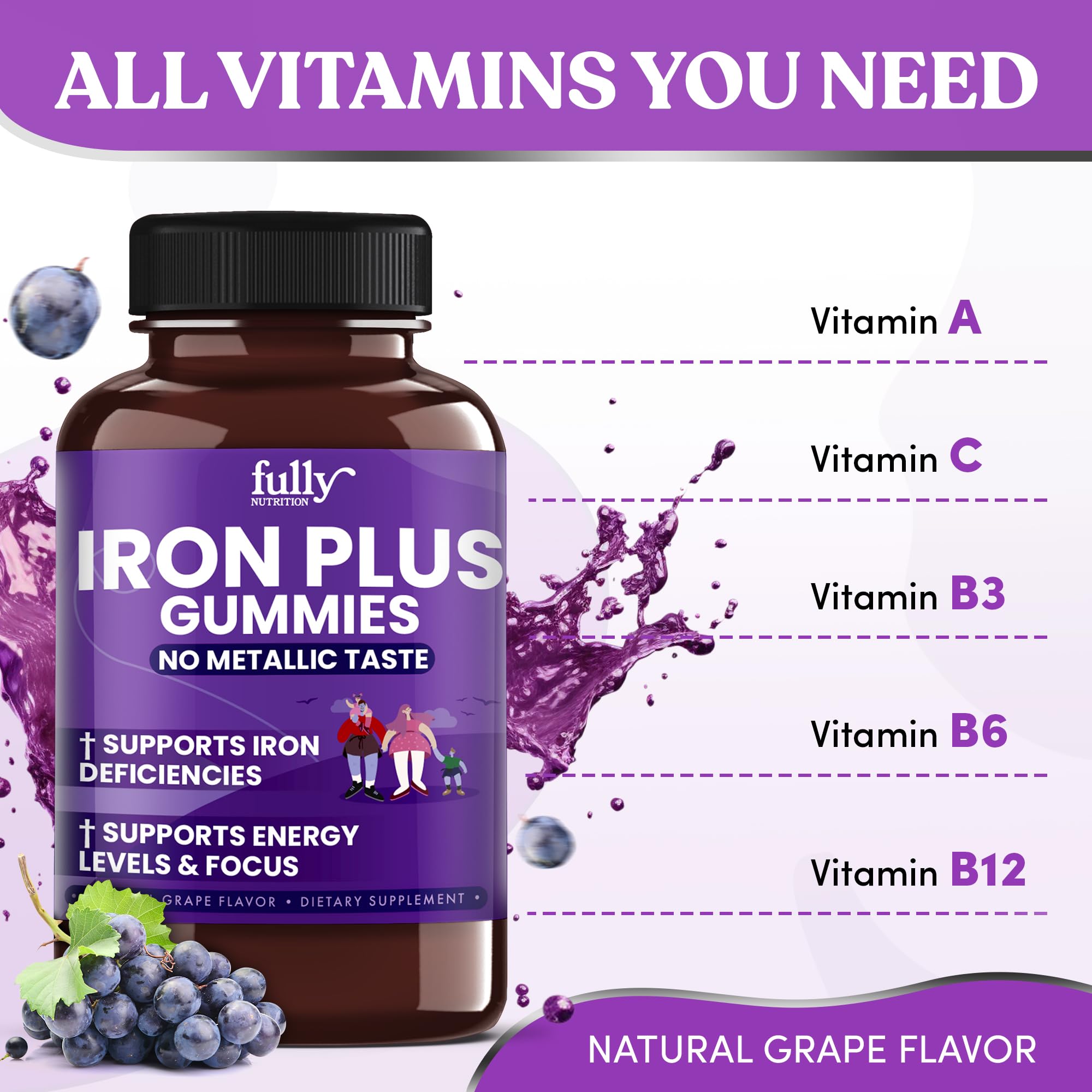 FULLY NUTRITION textura cercana de gominola, superficie lisa y sabor uniforme