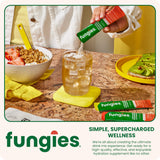 Fungies label ingredient list enfocada en Lion's Mane y electrolitos, transparencia de ingredientes
