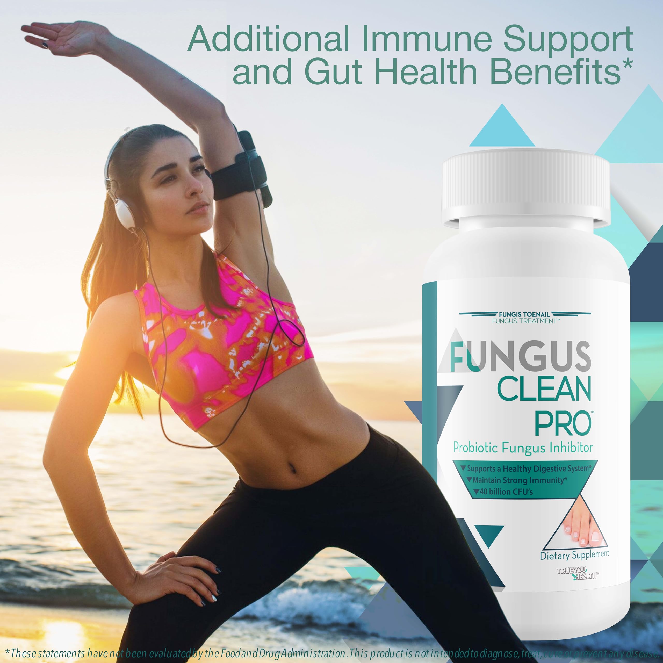 Fungis Toenail Fungus Treatment detalle de vitamina D y zinc señalando beneficio inmune