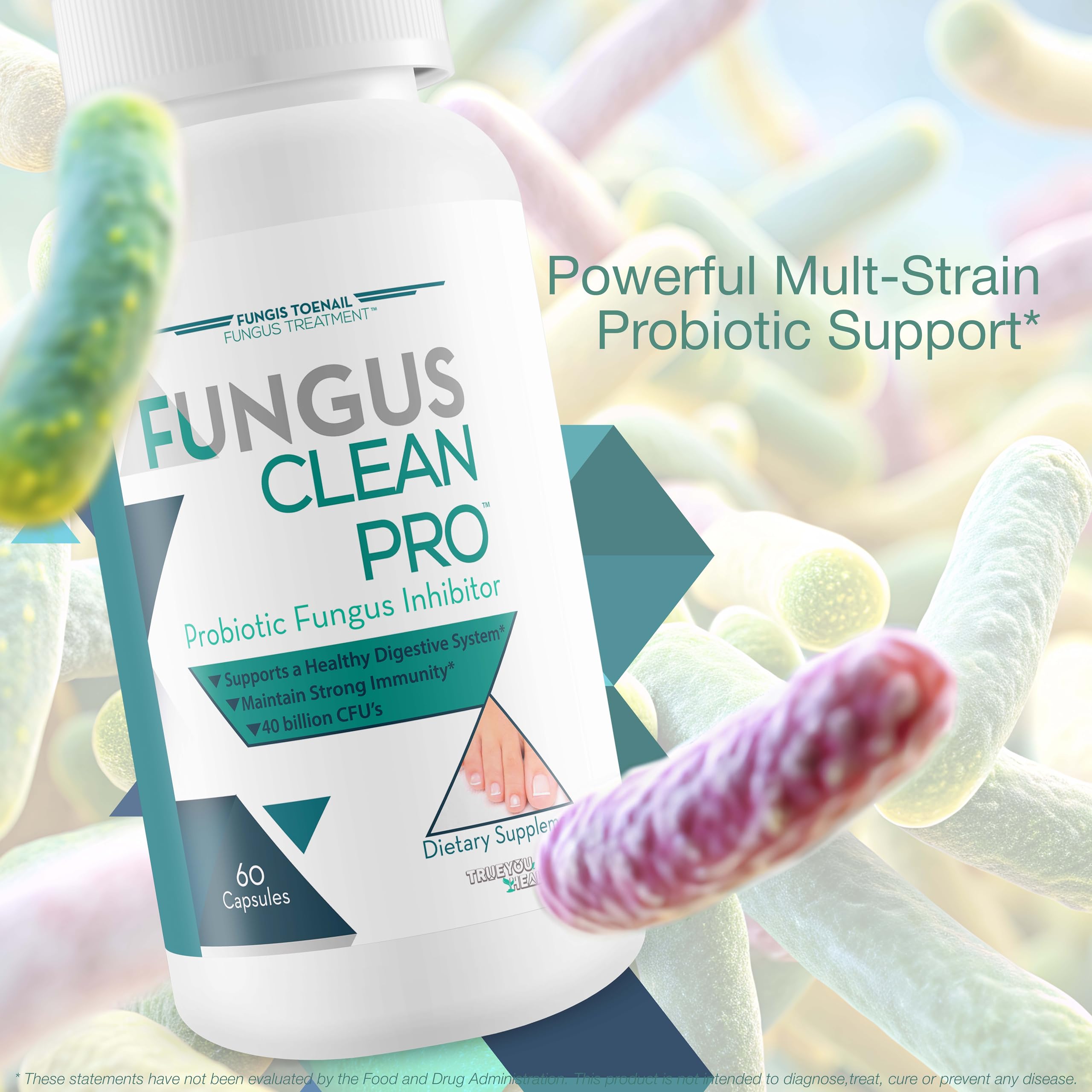 Fungis Toenail Fungus Treatment imagen conceptual de prebióticos ilustrando apoyo
