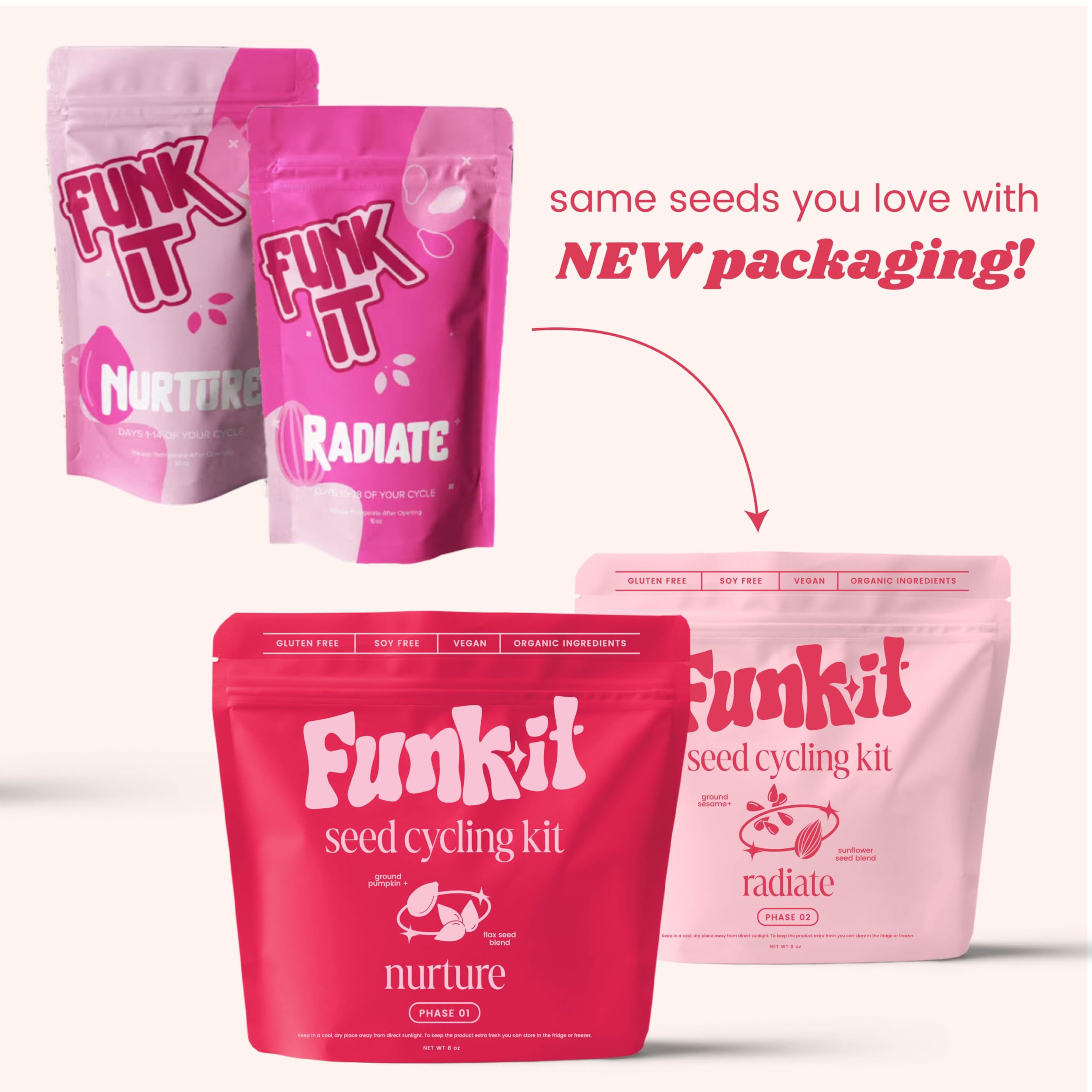 Funk It Wellness primer plano de textura pre-molida que facilita absorción de nutrientes