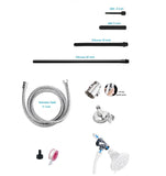Funny Steel manguera de 79 pulgadas de acero 304 flexible y resistente