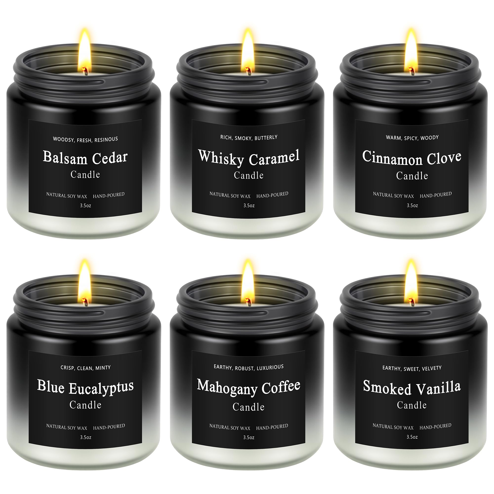 Furnizone pack frontal mostrando las seis velas elegante y listo para regalo