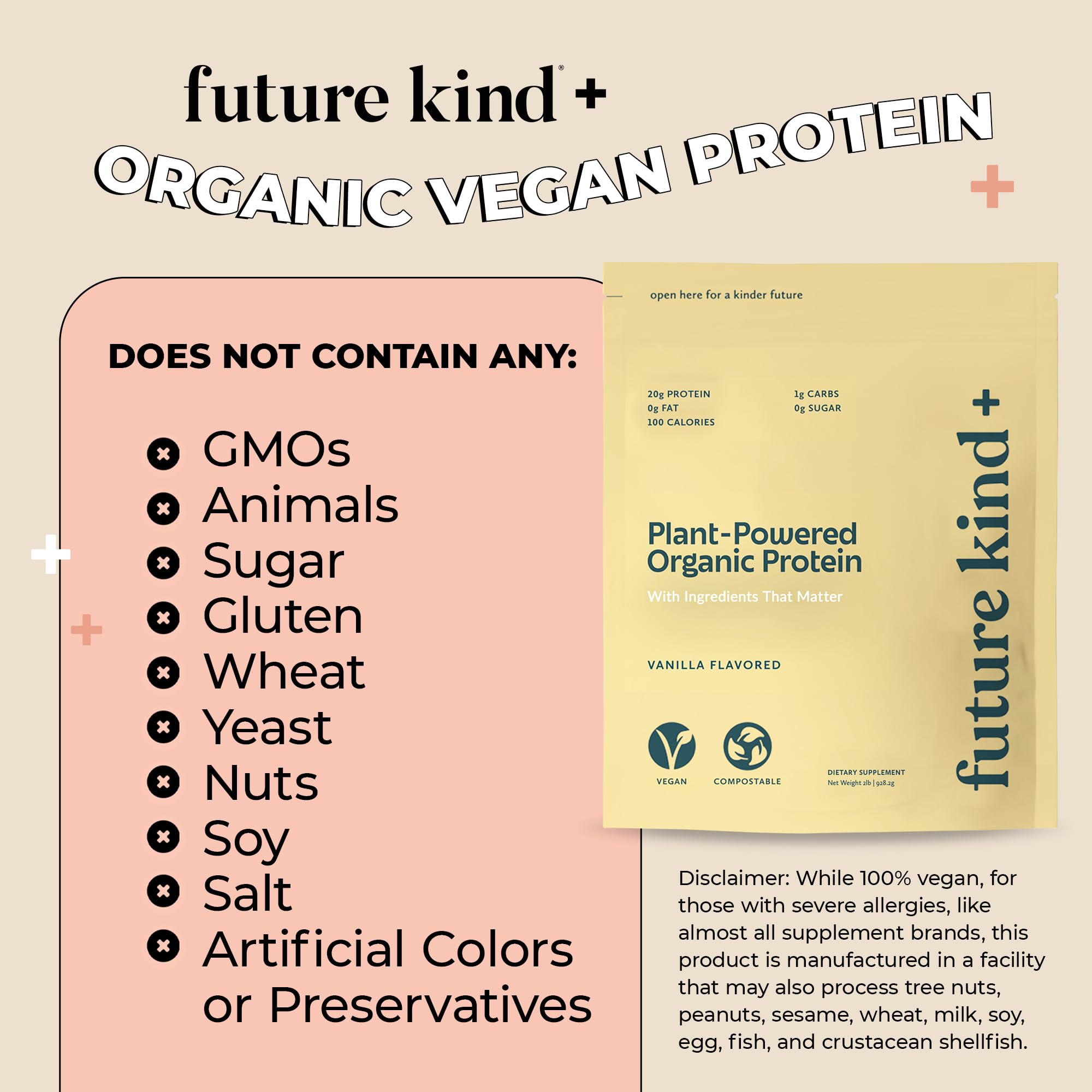Future Kind batido de vainilla servido en vaso, opción nutritiva post entreno