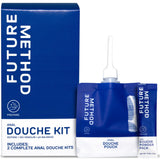 FUTURE METHOD kit frontal mostrando embalaje compacto y práctico para preparación anal